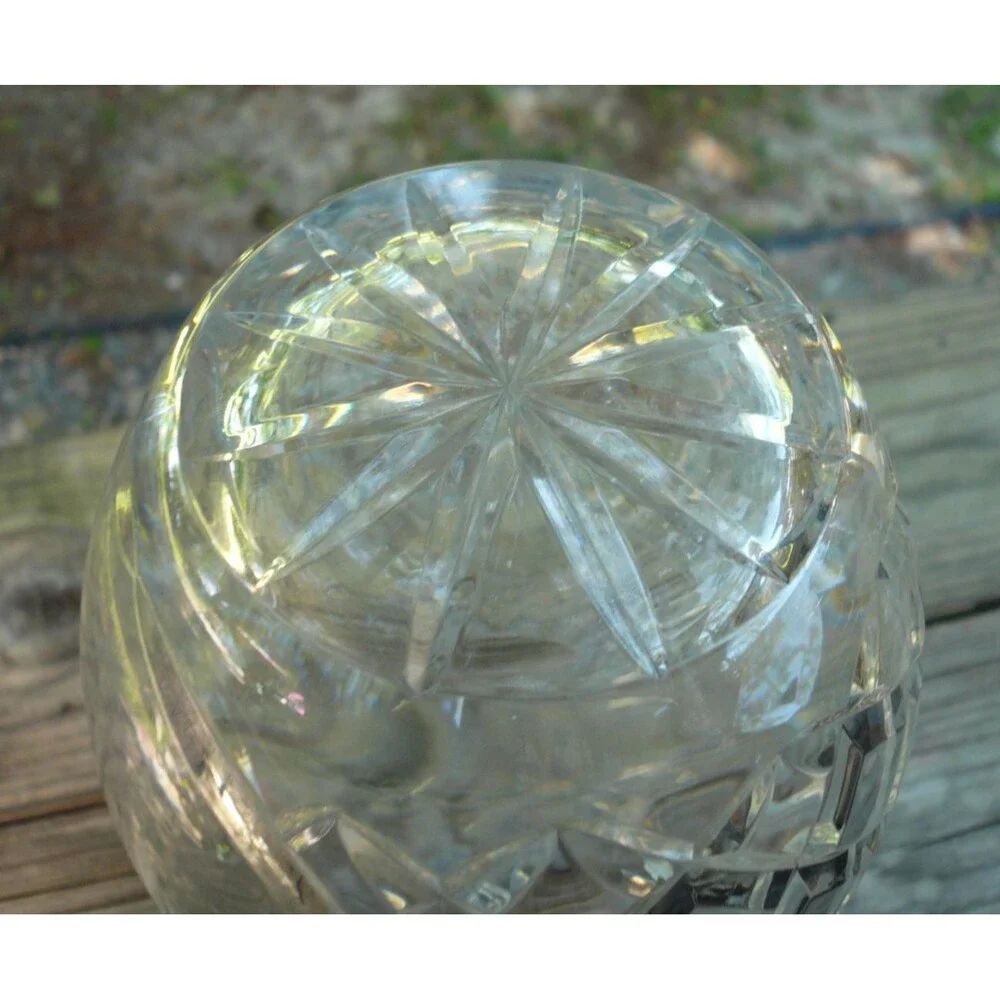 Victoria Gardens Rancho Cucamonga California Crystal Vase 9 5/8